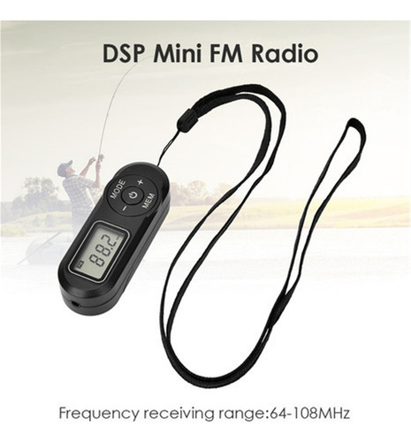 A Mini Radio Portátil Mini Radio Portátil De Bolsillo Lcd