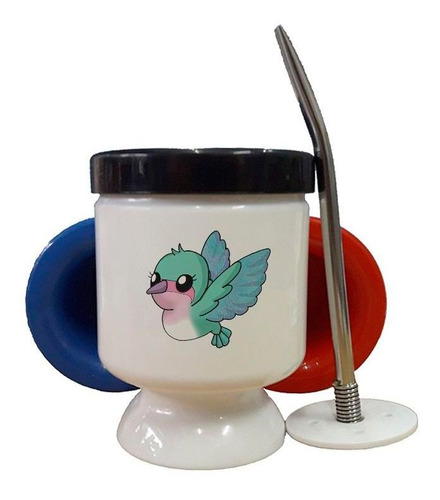 Mate Plastico Colibri Bebe Dibujo