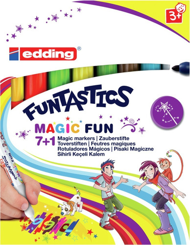 Marcador Infantil Funtastic Magic Fun Edding 13 X 8 Unds