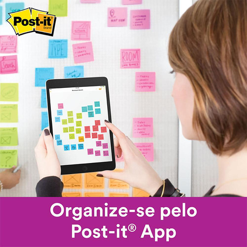 Bloco De Recado Auto Adesivo Roxo Post-it 102 X 76mm - 3m