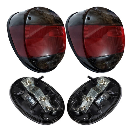 Vocho 74-04 Par De Calaveras Completas Con Focos Y Socket