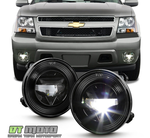 Par Faros Niebla Negro Led Chevrolet Tahoe Ls 2007 5.3l