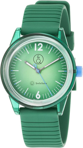 Reloj By Q&q Solar Mujer Sumergible 100m Silicona  