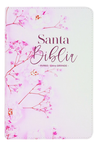Biblia Reina Valera 1960 Letra Grande Imitacion Piel Flores Rosa, De Reina Valera 1960. 1 Editorial Abba, Tapa Blanda En Español