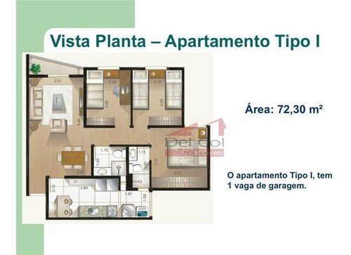 Apartamento Com 3 Dormitórios À Venda, 72 M² Por R$ 340.000 - Jardins De Bragança - Bragança Paulista/sp - Ap0052