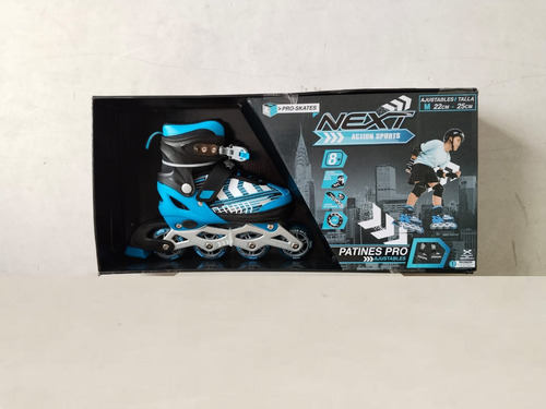 Patines Next Pro Skates Ajustables 22 Cm A 25 Cm Mx