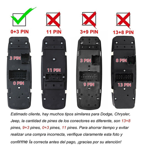 M Interruptor De Ventana For 12 A 17 Dodge Grand Caravan