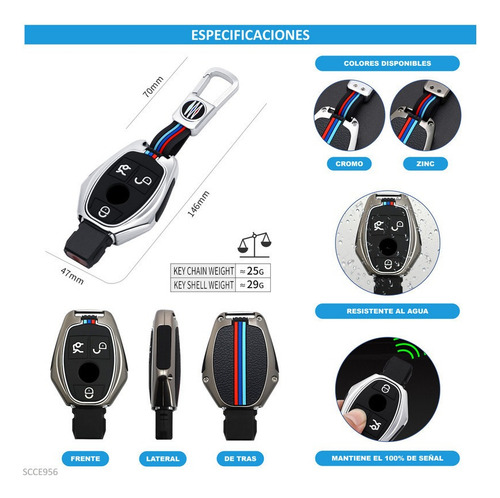 Funda Carcasa Control Llave Mercedes Clase C W204/s204 2016