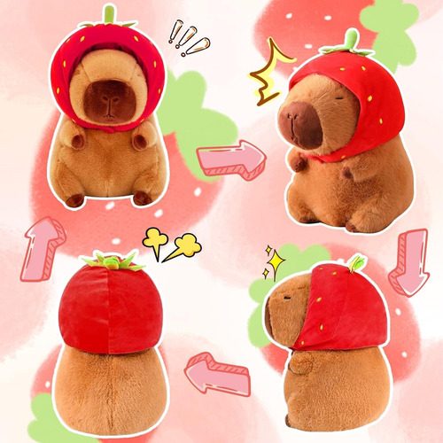Muñeco Decorativo Realista De Carpincho De Peluche De 30cm I