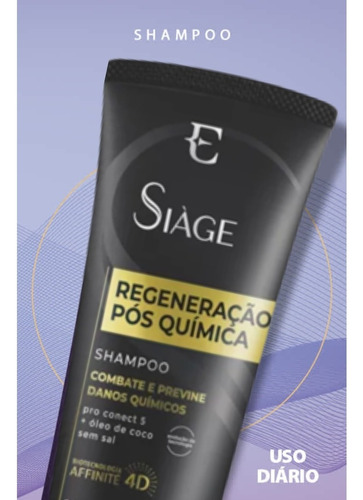 Shampoo Siàge Expert Regeneração Pós Química 250ml+ Brinde