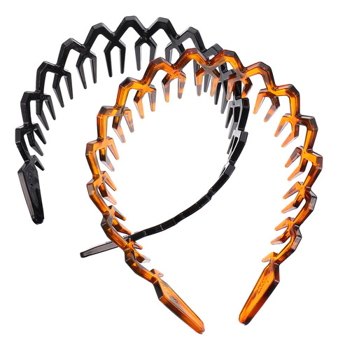 Diadema Dentada Para Hombre, Diadema Con Dientes Ondulados,