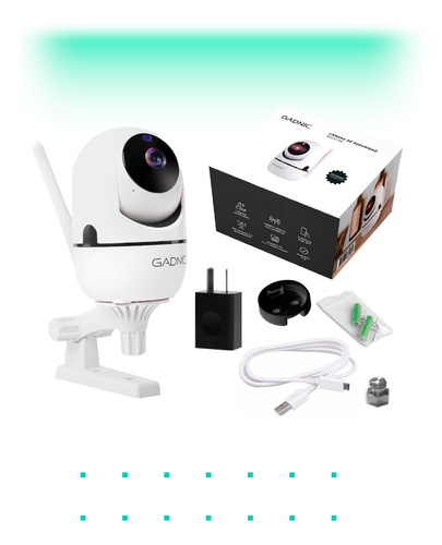 Cámara De Seguridad Ip Wifi Inalámbrica Visión Nocturna 360
