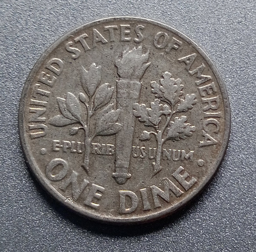 Moeda Roosevelt Dime 1962 Prata (Usado)