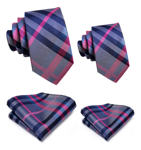 Hi-tie Conjunto De Corbata Para Padre E Hijo, Tejido Jacquar