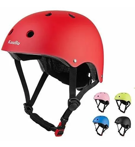 Casco De Bicicleta Para Niños 3 a 8 Años Rojo