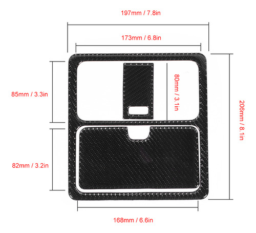 Panel De Luz De Lectura De Fibra De Carbono Para Nissan 350z