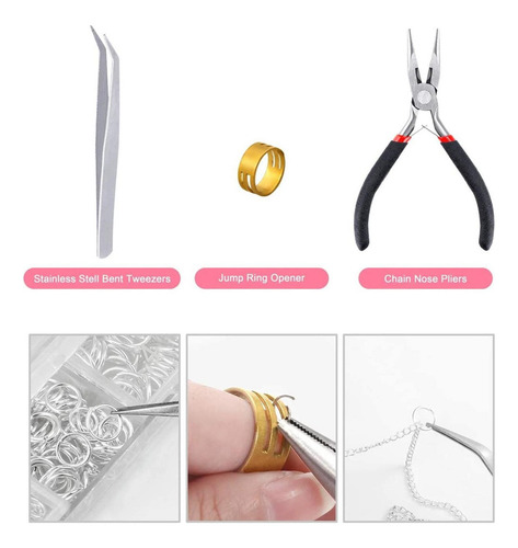 1000 Uds. Anillos Abiertos For Hacer Joyas, Llavero Diy,