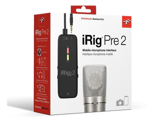 Preamplificador Portatil Ik Multimedia Irig Pre 2 Phantom