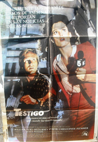 Afiche Orig. De La Película Testigo Dirigida Por Peter Yates