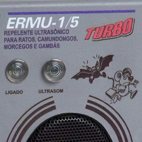 KIT ESPANTA RATO/MORCEGO ERMU-1/5 TURBO C/ 2 UR (C/FIO) - ZEBU - CERCAS  ELÉTRICAS