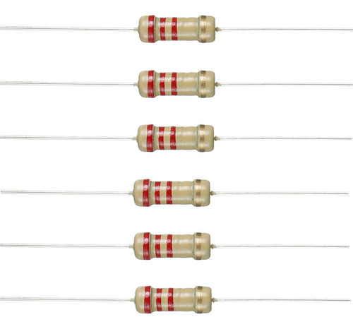 Bojack Resistencia Unica 2.2k? Ohm Resistors 1 2 W ±5% Pack