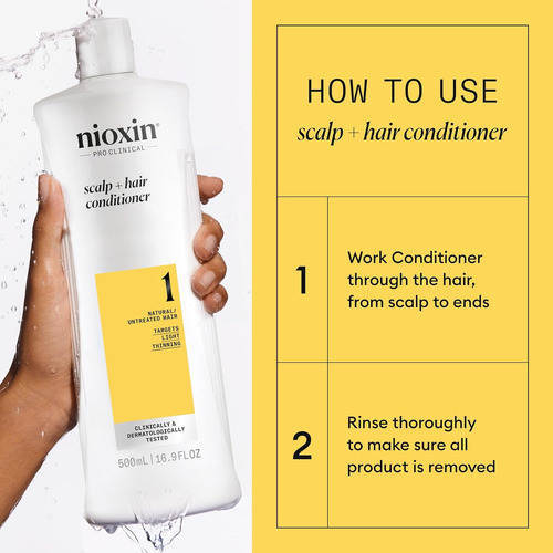 Nioxin System 1, Condicionador Terapêutico, Com Óleo De Hort