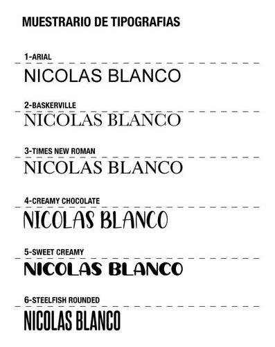 24 Nombres Impresos 64 X 34 Mm ! Tela P/ Pegar Con Plancha !