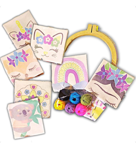 Kit Bordado Pequeños Artistas Niños Arte Infantil