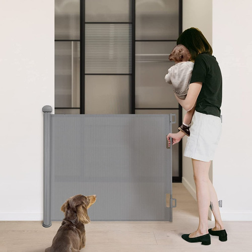 Puerta Barrera De Seguridad Retráctil Para Niños Y Mascotas