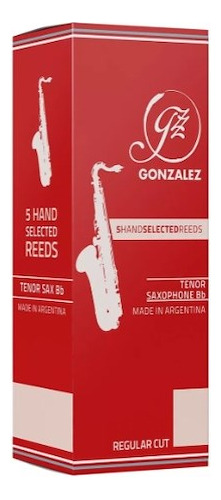 Cañas Saxo Tenor Gonzalez Rc Caja X5 Unidades Medidas