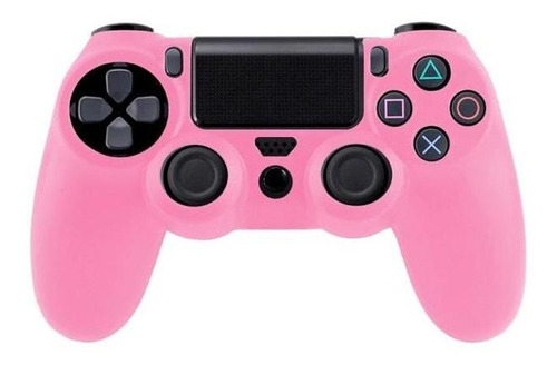 Control Ps4 Protector De Silicona C/rosado