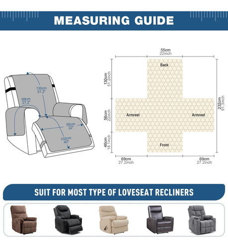 Taococo Funda Reclinable 100% Impermeable ' Funda Reclinable