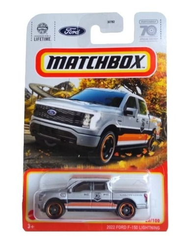 Matchbox 2022 Ford F-150 Lightning 70 Years 2023 Camioneta