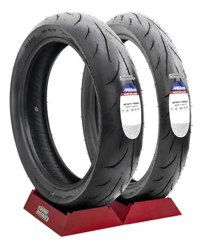 comprar Kit Llantas Mitas Sport Force+ 100\u002F80 17 52s Y 140\u002F70 17 66h
