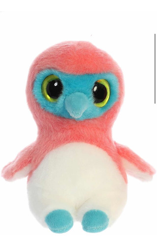 Peluche Aurora. Línea Yoohoo Y Sus Amigos. Pingüino Rosa