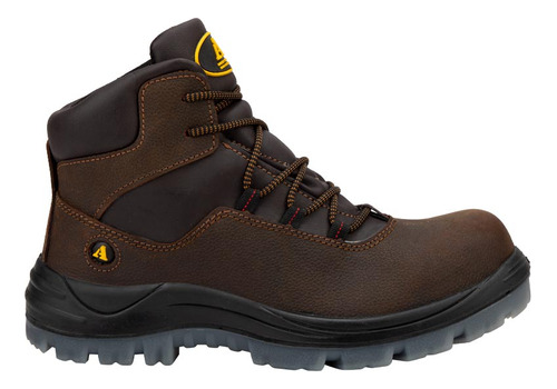 Botin Industrial Agujeta Armada 5021 Cafe Para Hombre