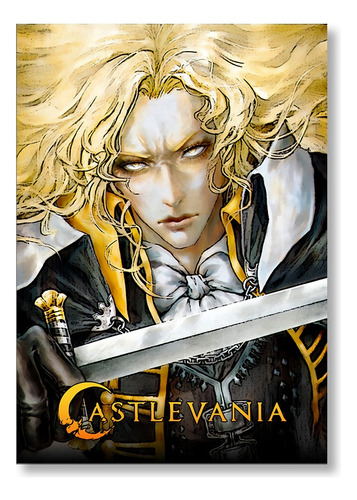 Cuadro Decorativo Mural Castlevania Alucard 40x60cm Pvc