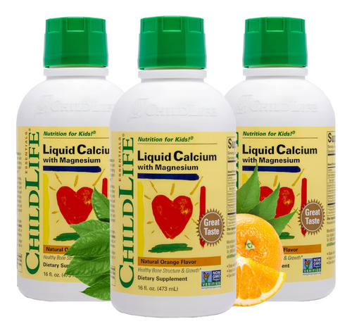 Childlife Essentials Sabor Natural De Calcio Y Magnesio Lqui