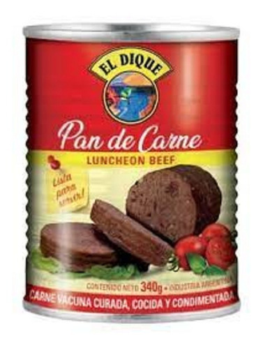 Pan Carne El Dique 340 Grs X 15 Unidades