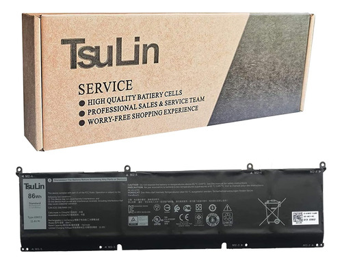 Tsulin 69kf2 Batería P/ Dell Xps 15 5550 M15 R3 R4 P87f M17 