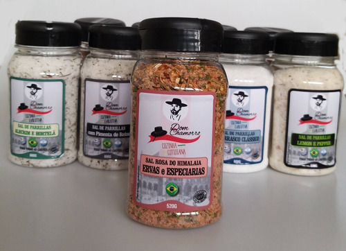 Kit Sal De Parrilla Dry Rub E Sal Rosa Himalaia Dom Chamorro