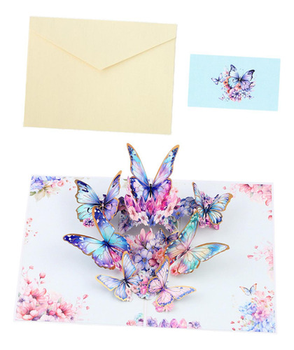 Para El Día De La Madre, Tarjeta Con Ramo De Flores, Azul