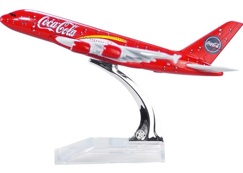 Avión Coca-cola  De Colección A Escala Metal  