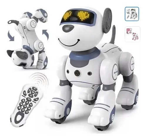 Perro Robot Interactivo Gris Fantastic Toys RC Baile y Recargable...
