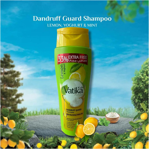Shampoo Vatika Limon & Yoghurt 400 Ml 33% Extra