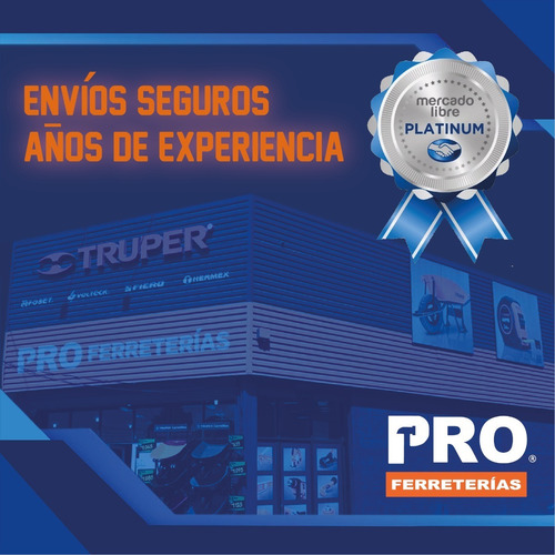 Imagen 3 de 5 de Llana Mango Madera Canto Redondo 4 Remaches 14' Truper 12397