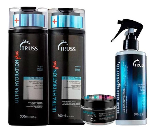 Kit Truss Ultra Hydration Plus + Tratamento 4 Produtos