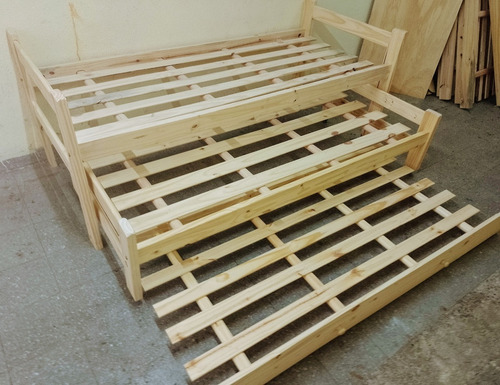 Cama Nido Triple Pino Macizo La Mejor