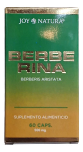 Berberina 60 Cápsulas Joy Natura Glucosa Sangre Colesterol Sabor N/a