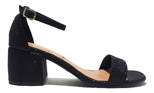 Imagen 4 de 5 de Sandalias Sandy Glitter Black